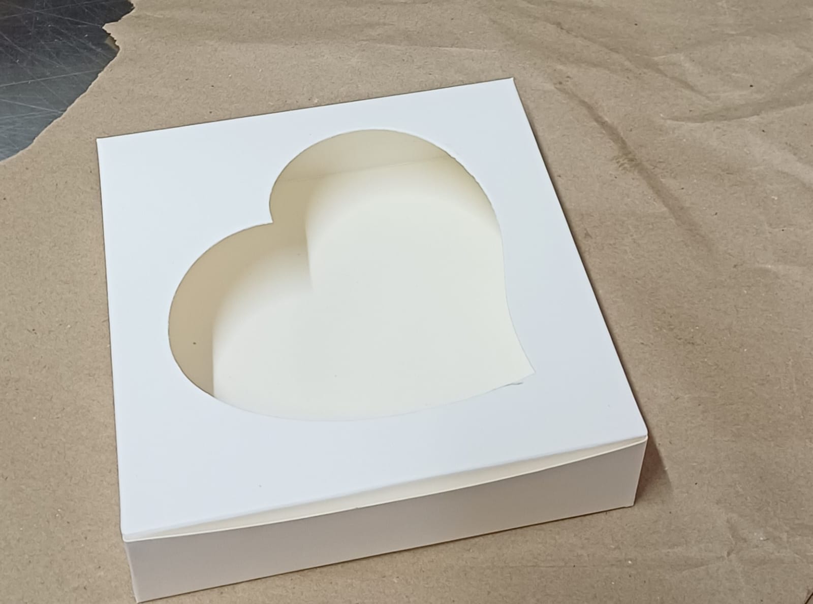 Heart die-cut window box
